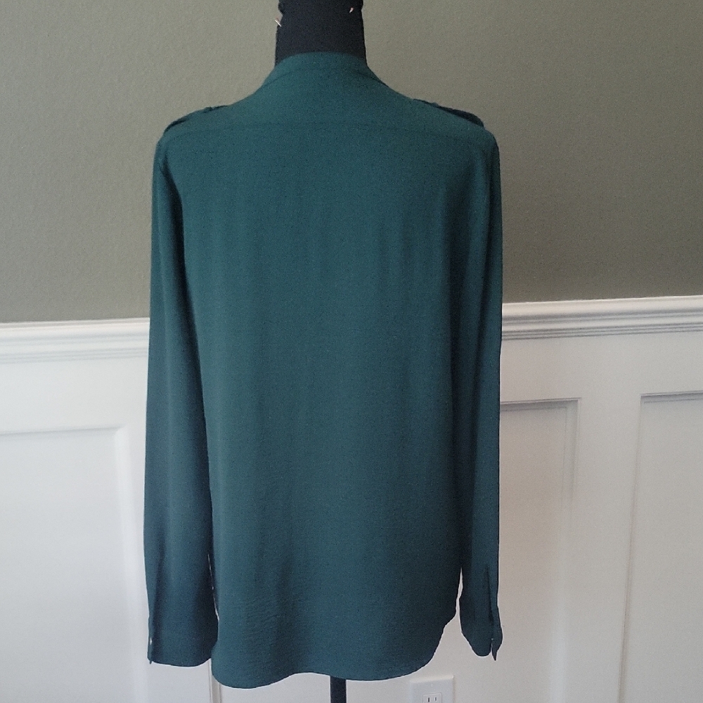 Calvin Klein Teal Button-Up Shirt - Picture 4 of 5